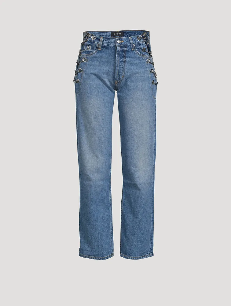 Chain Replicas Straight-Leg Jeans