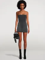 Strapless Denim Mini Dress