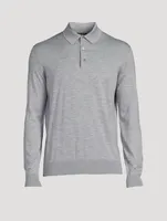 Cashmere And Silk Polo Shirt