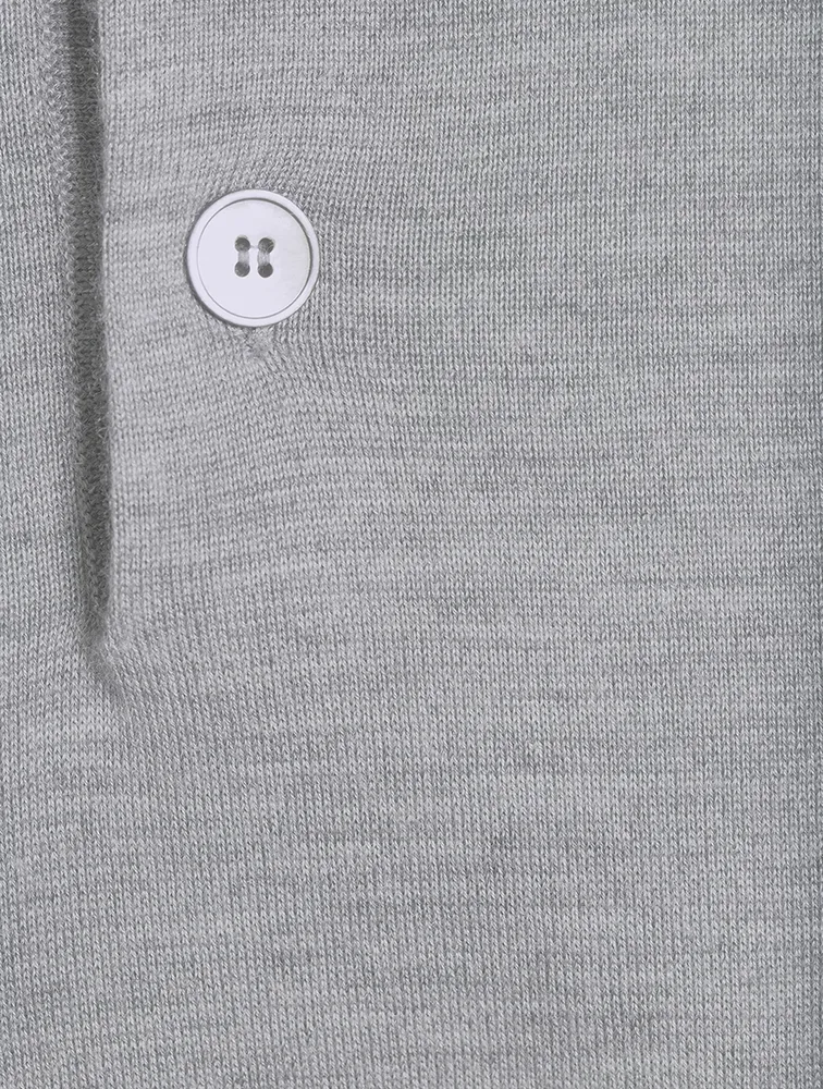 Cashmere And Silk Polo Shirt