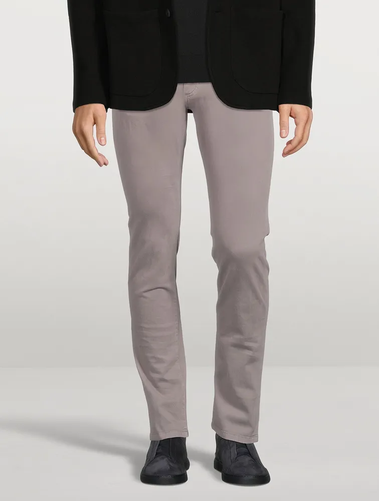 City Stretch Cotton Gabardine Slim-Fit Jeans