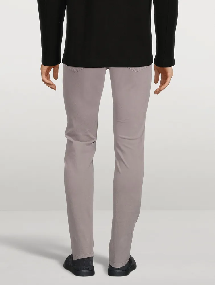 City Stretch Cotton Gabardine Slim-Fit Jeans