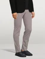 City Stretch Cotton Gabardine Slim-Fit Jeans