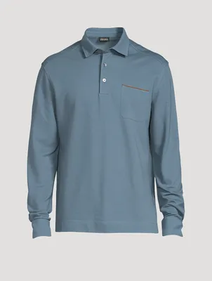Long-Sleeve Polo Shirt