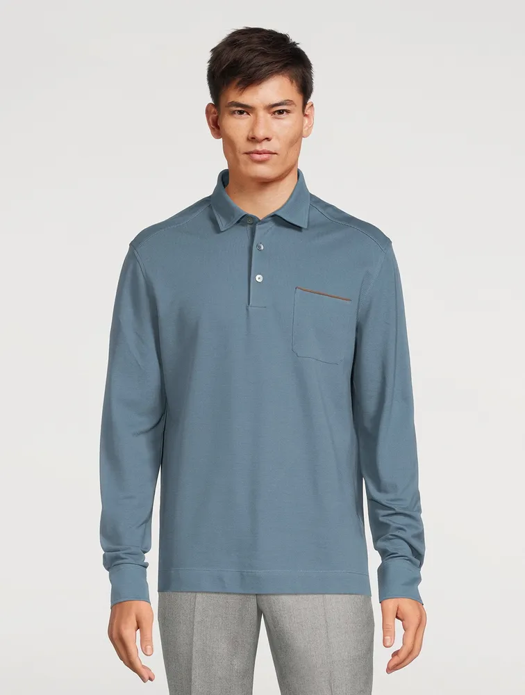 Long-Sleeve Polo Shirt