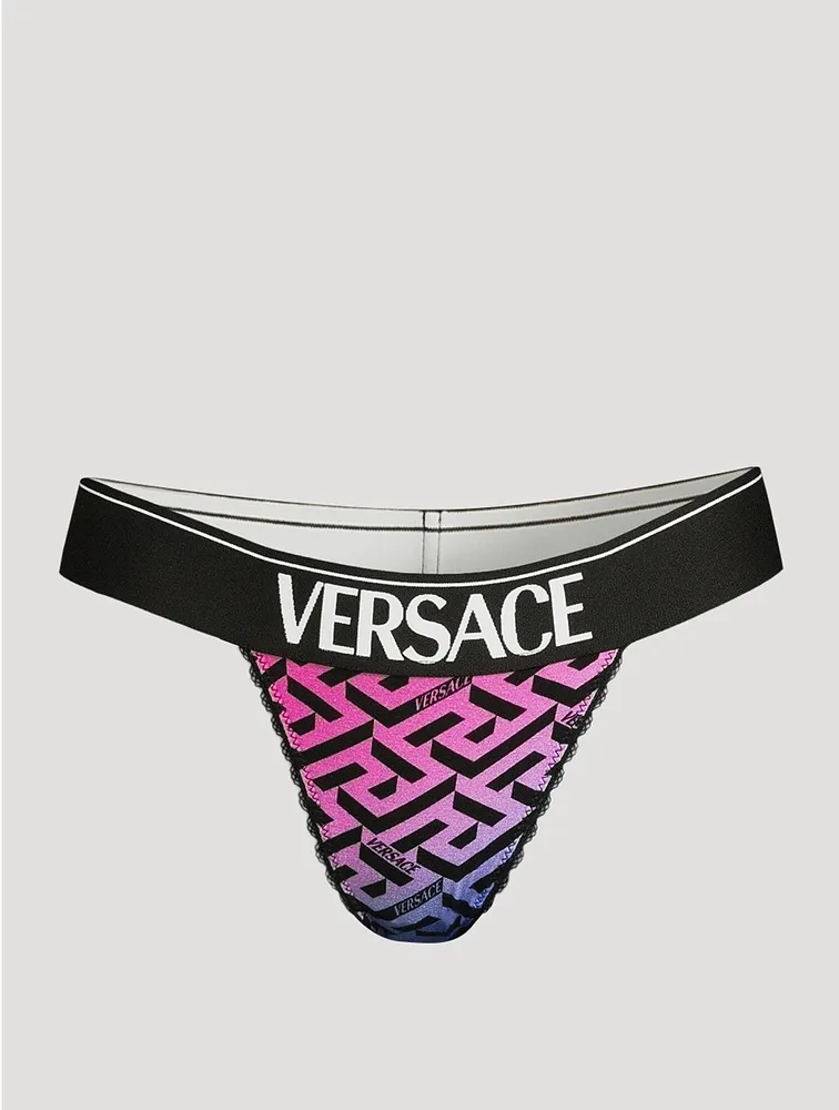Logo Thong Greca Print