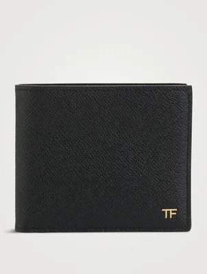T Line Leather Bifold Wallet