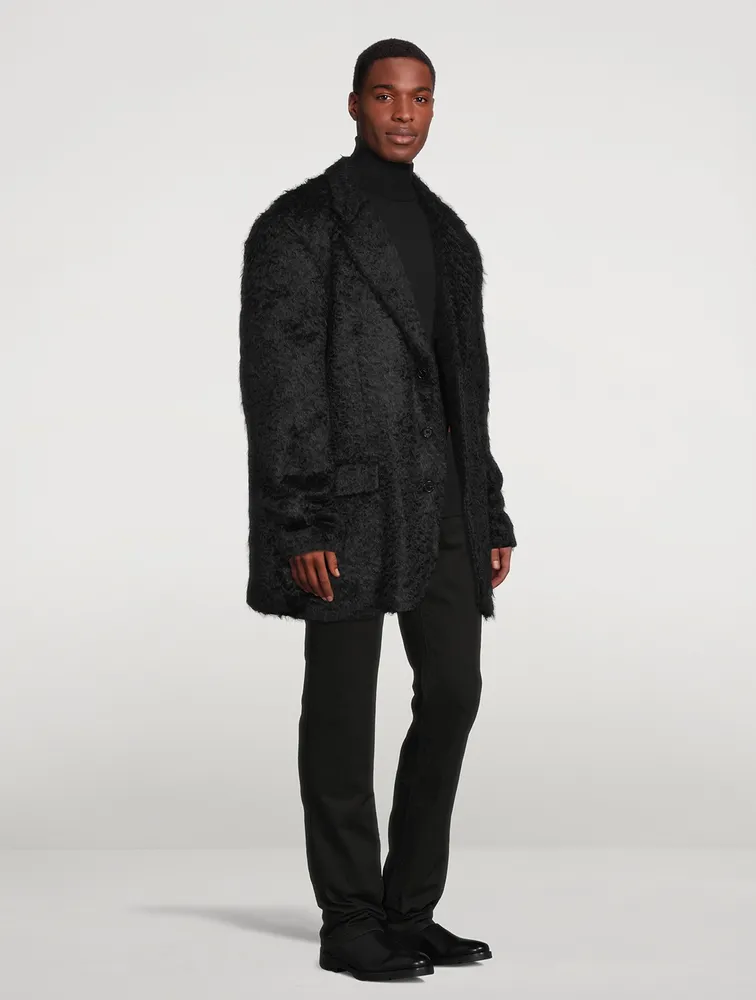Mohair And Wool Oversized Jacket