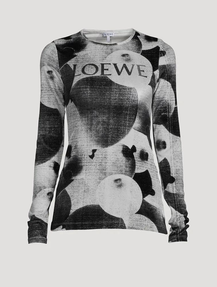 Velvet Top Balloon Print