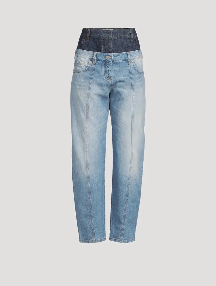 Trompe L'oeil Wide-Leg Jeans