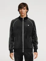 Monogram Rucker Velour Zip Hoodie