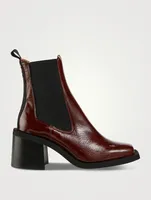Patent Leather Chelsea Boots