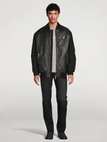 Anica Leather Bomber Jacket