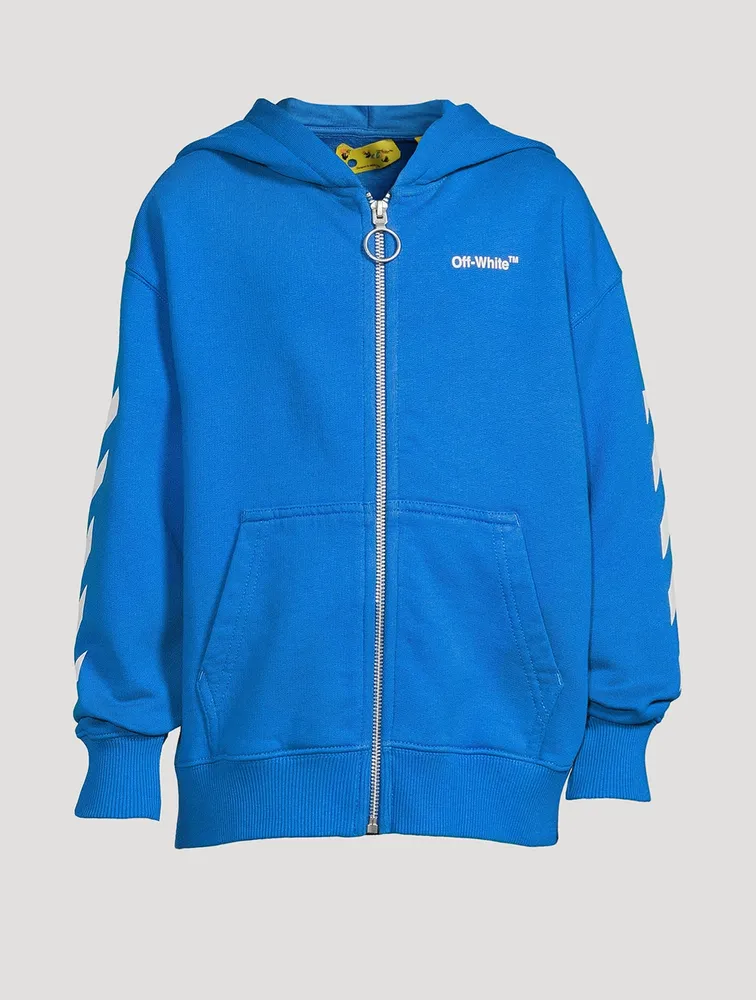 Off Helvetica Zip Hoodie