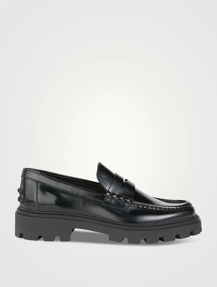 Leather Heeled Loafers