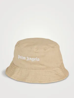 Cotton Logo Check Reversible Bucket Hat