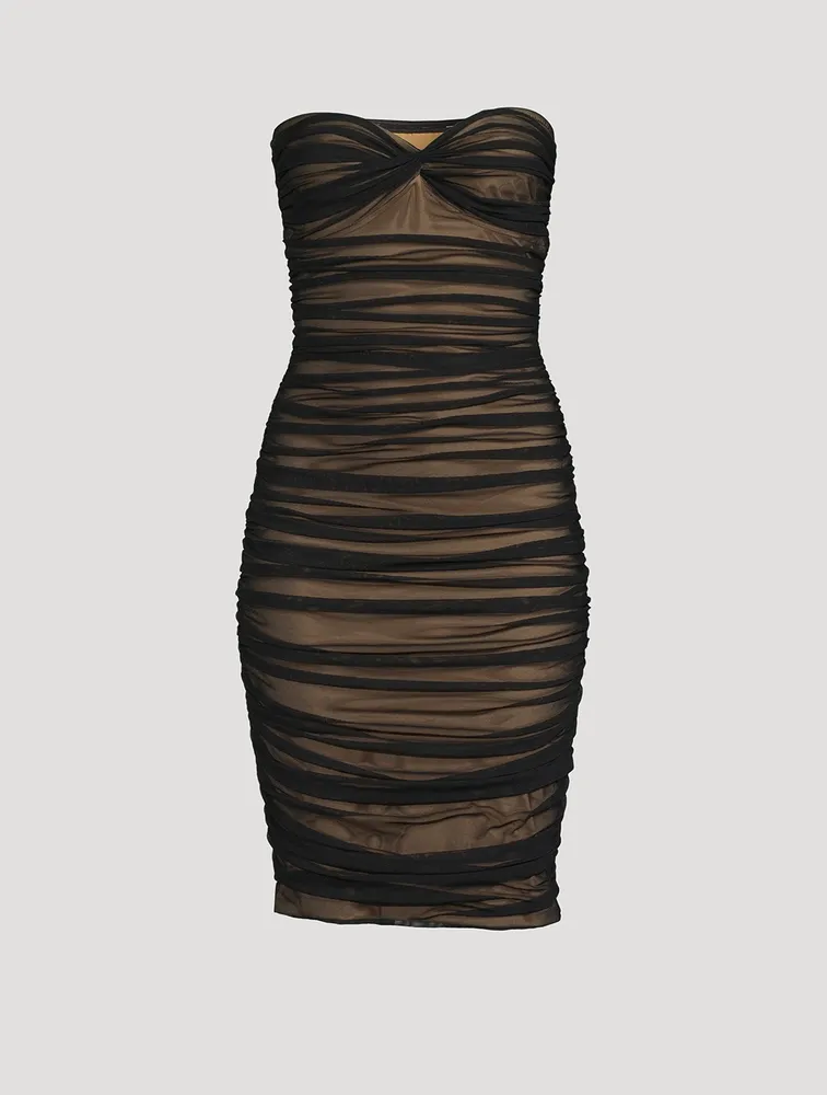 Walter Strapless Mesh Dress