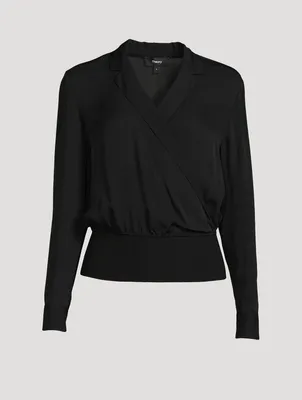 Silk Wrap Shirt