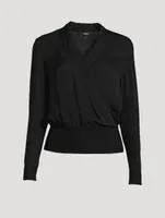 Silk Wrap Shirt