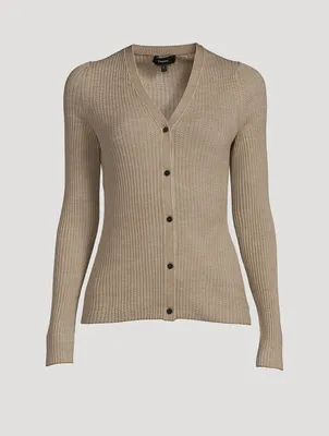 Slim-Fit Wool Cardigan