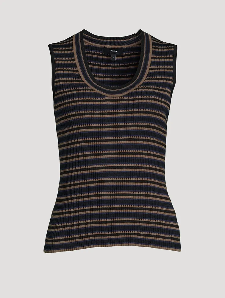 Stripe Jacquard Tank Top