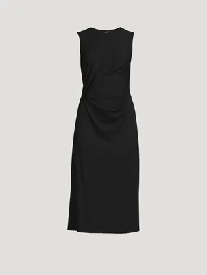 Drape Tuck Sheath Dress