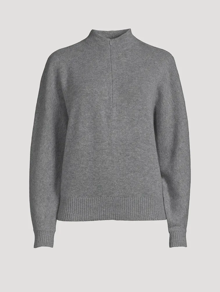 Shaped Half-Zip Cashmere Sweater