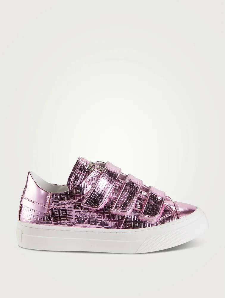 4G Embossed Leather Sneakers