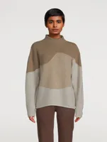 Brushed Intarsia Wool Sweater