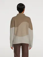 Brushed Intarsia Wool Sweater
