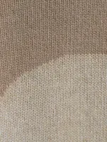 Brushed Intarsia Wool Sweater