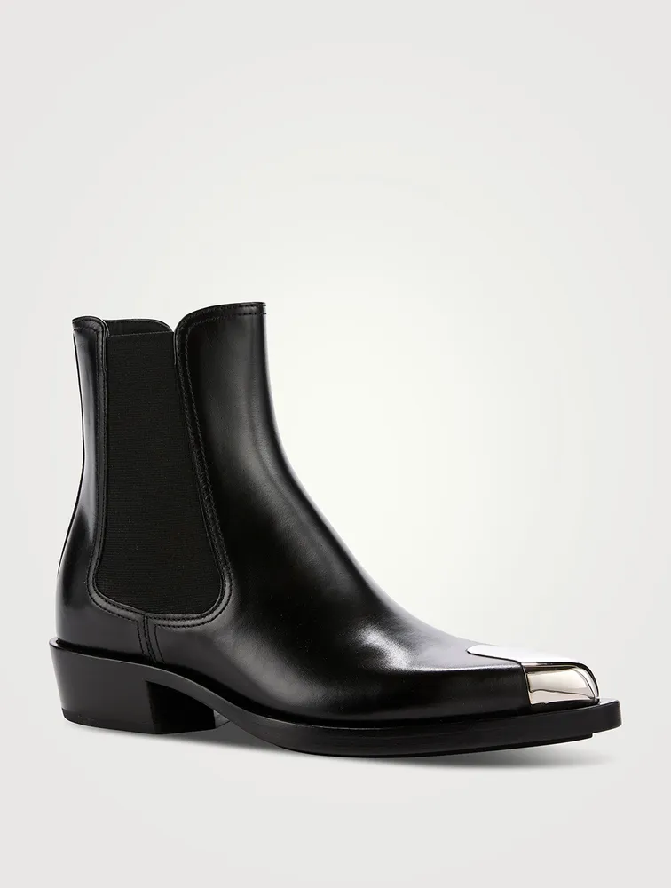 Punk Leather Chelsea Boots