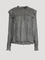 Fawn Printed Blouse