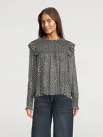 Fawn Printed Blouse