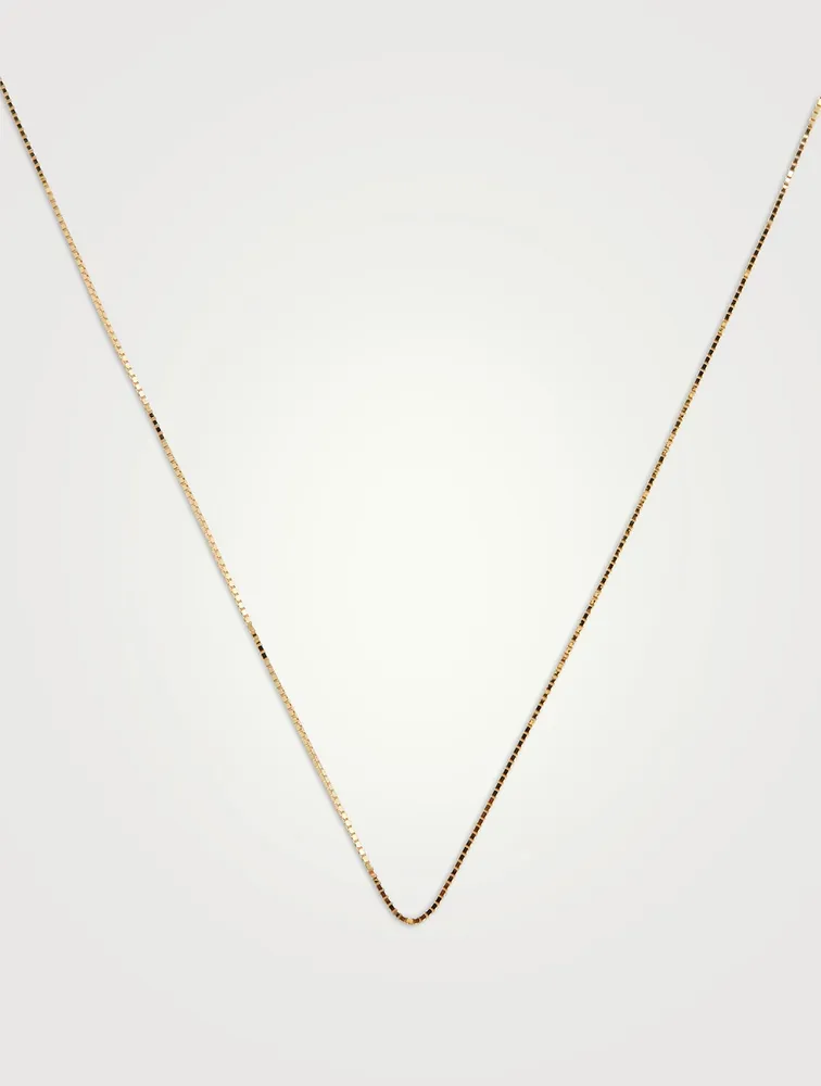 14K Gold Shimmering Box Chain