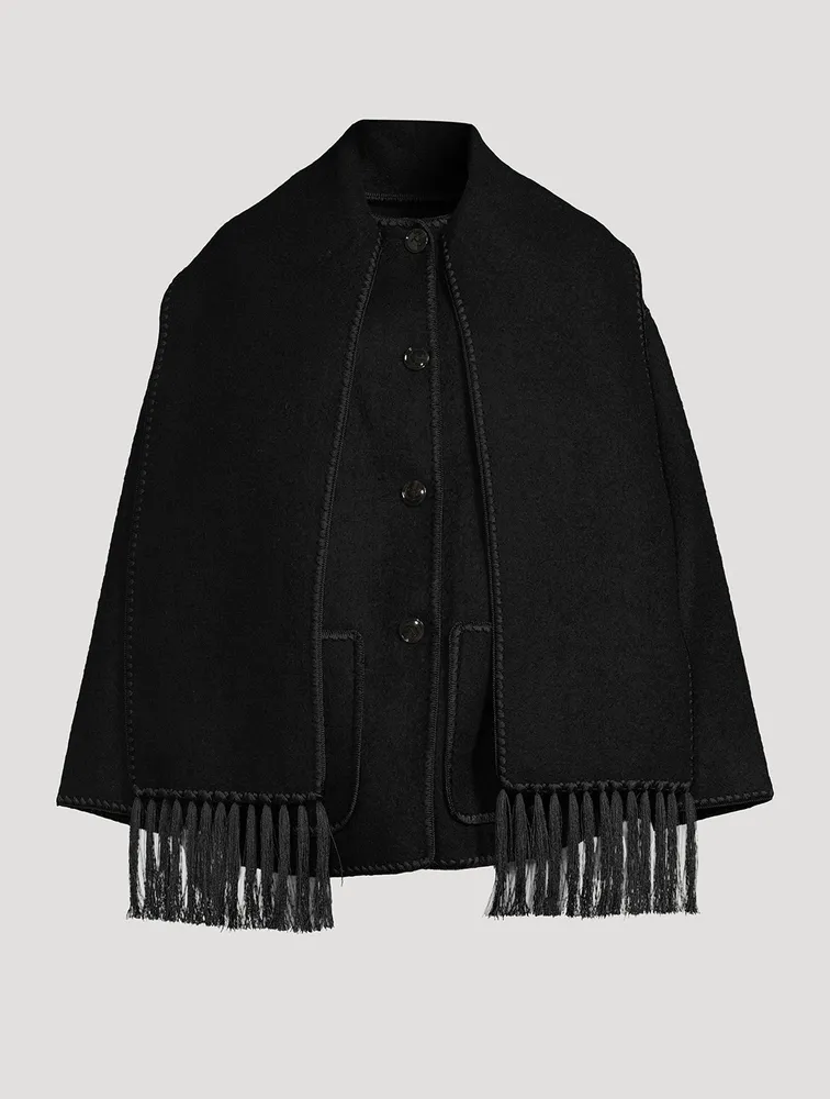 Embroidered Scarf Jacket