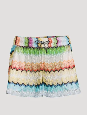Knit Drawstring Shorts