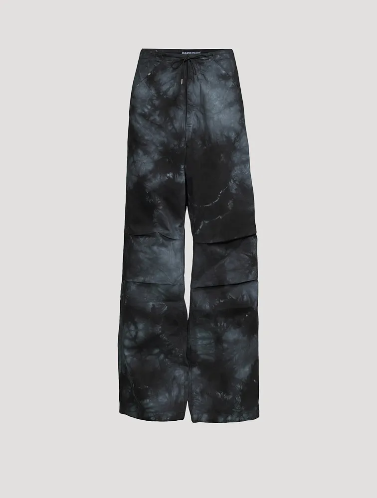 Daisy Wide-Leg Trousers Tie-Dye Print