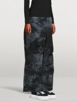 Daisy Wide-Leg Trousers Tie-Dye Print