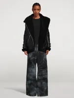 Daisy Wide-Leg Trousers Tie-Dye Print