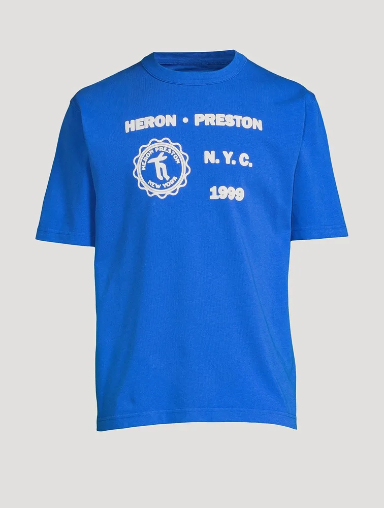 Medieval Heron Cotton T-Shirt