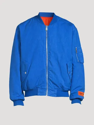 Cotton And Linen Bomber Jacket