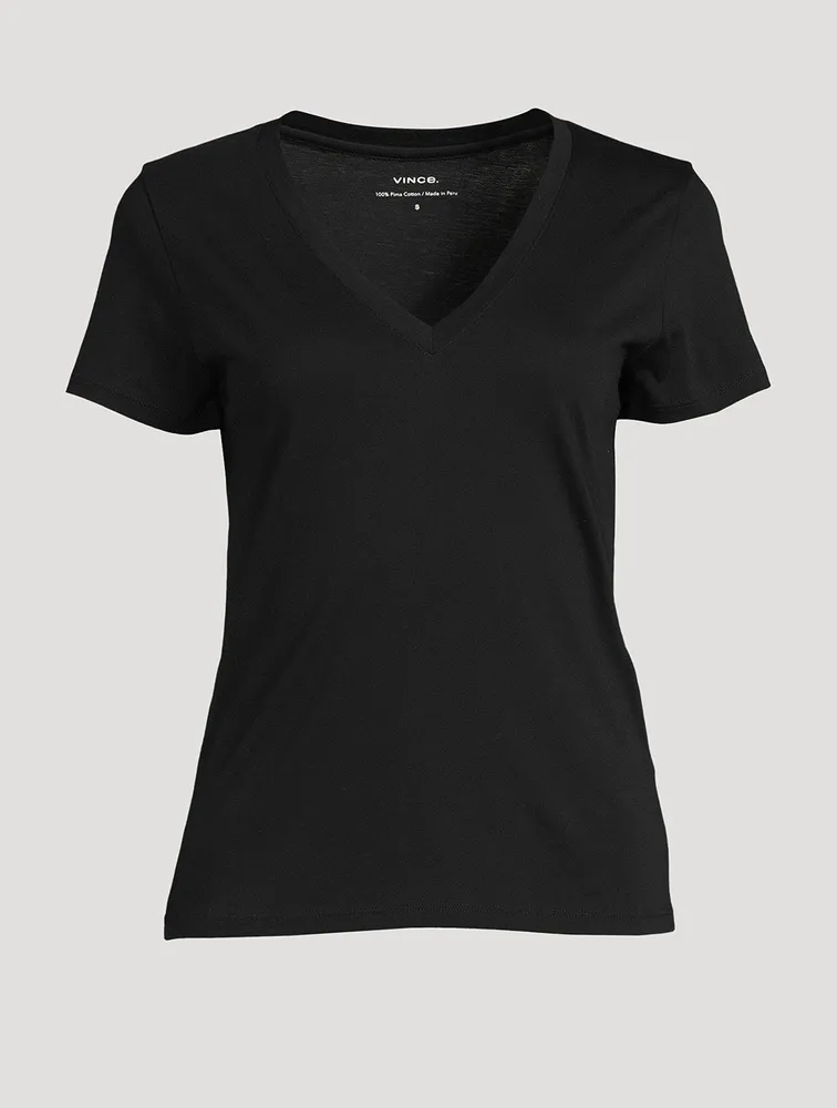 Essential Pima Cotton V-Neck T-Shirt