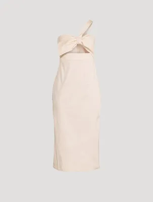 One-Shoulder Midi Dress