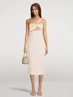 One-Shoulder Midi Dress