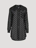 Polka Dot Chiffon Blouse