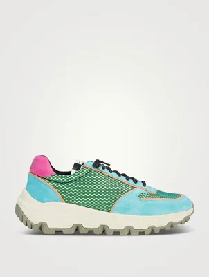 Jackson Suede And Mesh Sneakers