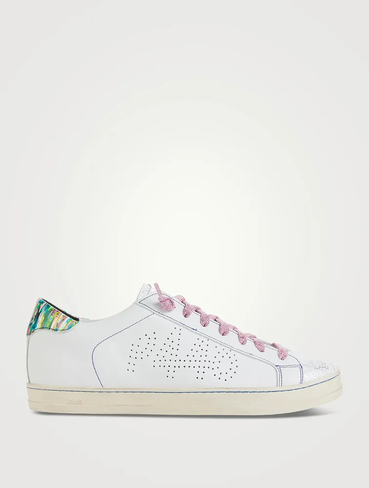 John Perforated Leather Sneakers