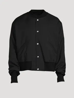 Snap-Button Bomber Jacket