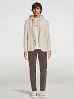 Wool Zip Jacket With Hood